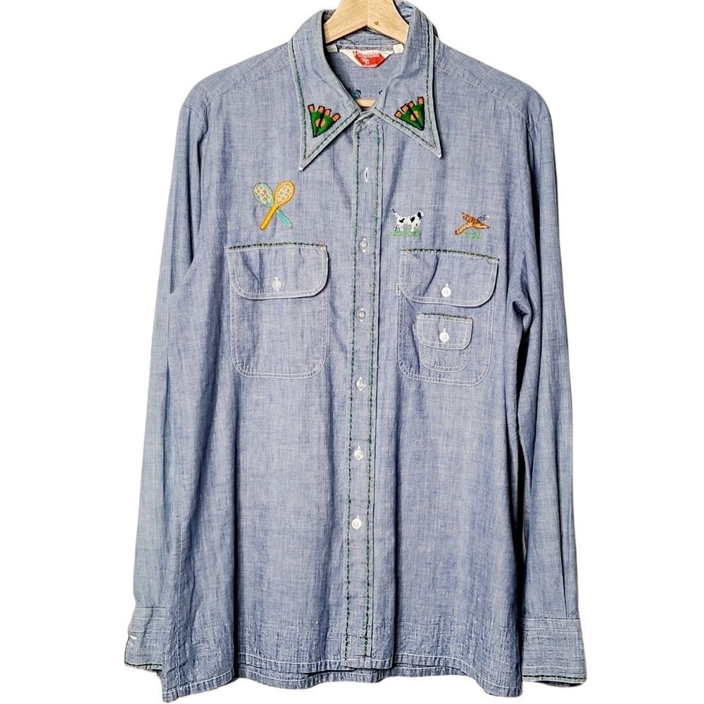 Vintage Levis Pantela Denim Button Down XL